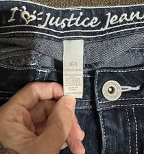 Justice Girls Dark Wash Jeans - Size 16R