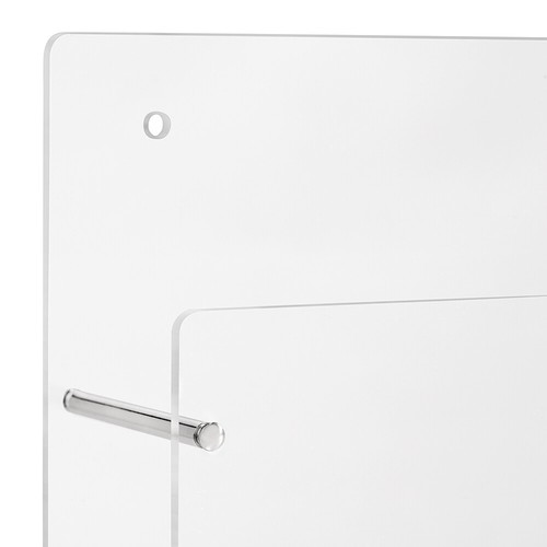 Wandprospekthalter aus Acrylglas für quadratische Prospekte in 210x210mm - Bild 3 von 4
