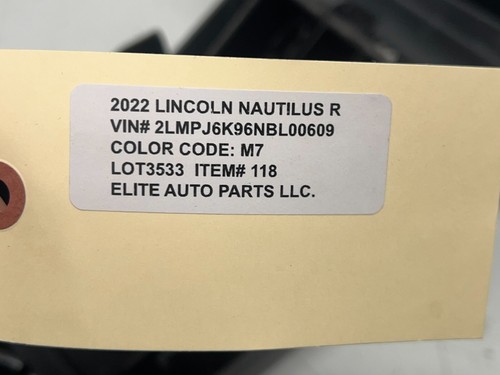 19-23 LINCOLN NAUTILUS REAR BACK CENTER CONSOLE AIR VENT TRIM PANEL, OEM LOT3533 - Picture 11 of 11