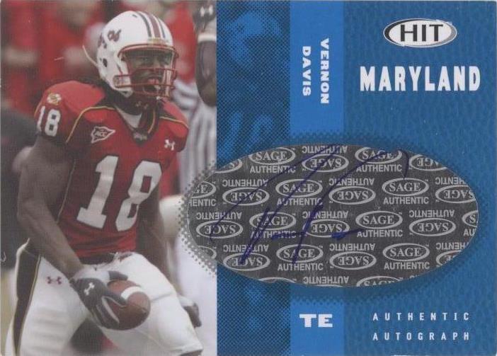 2006 SAGE Hit Vernon Davis #A18 - 1 of 2