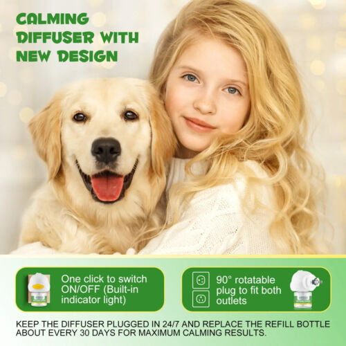 Pet Dog Remedy Natural De-stress And Calming Plug-in Diffuser With 48ml UK Plug - Picture 11 of 19