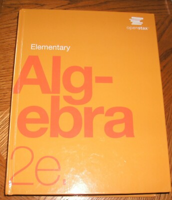 Elementary Algebra 2nd edition by OpenStax - Hardcover NEW BOOK