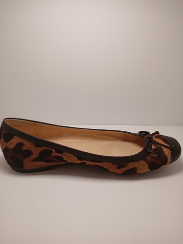 Stuart Weitzman Calf Hair Leopard Cheetah Ballet Flats Women's - Picture 7 of 13
