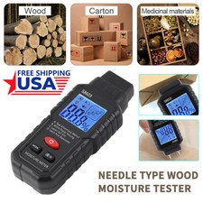 Digital Wood Moisture Meter Wood Humidity Tester Hygrometer Timber Damp*Detector
