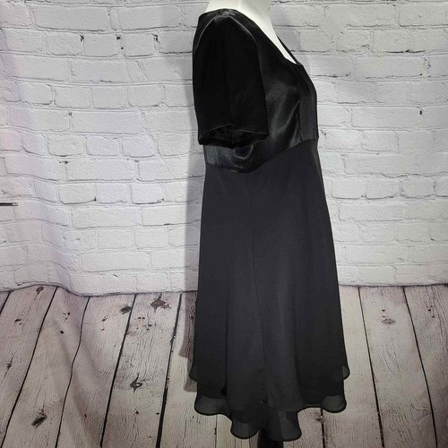 Donna Ricco black square neck short sleeve dress - Picture 8 of 13