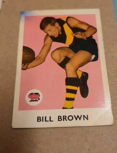 1965 SCANLENS VFL FOOTY CARD - BILL BROWN