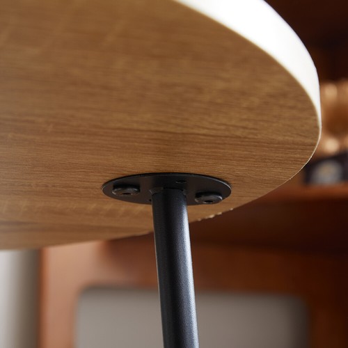 Mingone Beistelltisch Couchtisch Rund Kaffeetisch Balkontisch Tisch Couchtisch - Bild 20 von 25