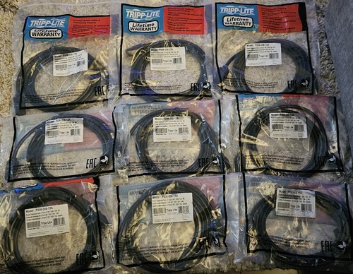 MDL: P512-015HD (15 FT) (10) TRIPP-LITE VGA GOLD CABLES MONITOR REPLACEMENT