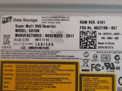 Lecteur graveur DVD Hitachi-LG GH70N s-ata - Photo 3/3