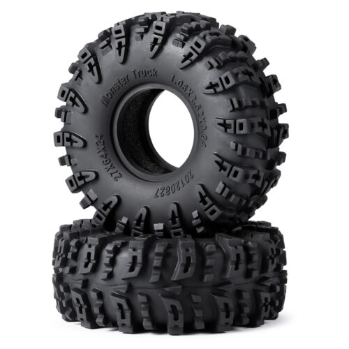 4PCS 1.1'' Rubber Tyre Tire 64mm for 1/18 Traxxas TRX4-M RC Crawler Car Parts - Picture 17 of 34