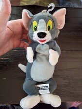 TOM  JERRY CARTOON CAT 9" BEAN BAG PLUSH DOLL TOY WARNER BROS STUDIO 1998