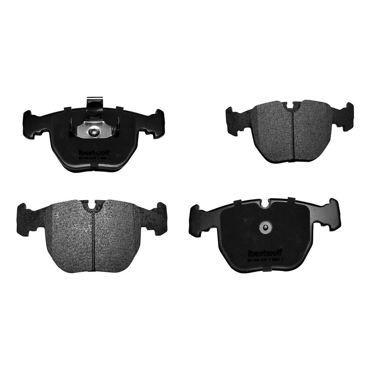 Front And Rear BMW Brake Pads Ceramic Brake Pad Set Front & Rear - Foto 2