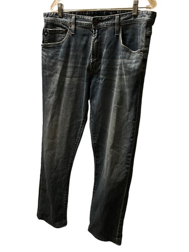 AG Adriano Goldschmied The Ives Mens Jeans Size 34 x 30 Medium Wash Hemmed - Picture 3 of 10