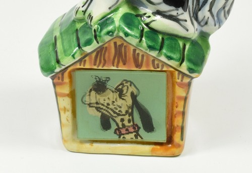 Rare Marmaca Italy Dog Shaped Liqueur Bottle with Dog & Bee Flicker Hologram - Picture 3 of 3
