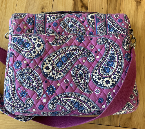 Vera Bradley Boysenberry Julia Crossbody Bag Handtasche Lila Paisley Retired - Bild 7 von 18