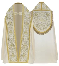 Cream Roman Cope with stole Capa pluvial Crema Piviale Vestment KT826K25