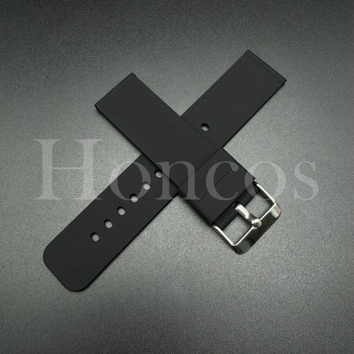Quick Release Rubber Watch Strap 10 12 14 15 16 18 19 20 21 22MM Fits Timex BLK - 第 1/4 張圖片