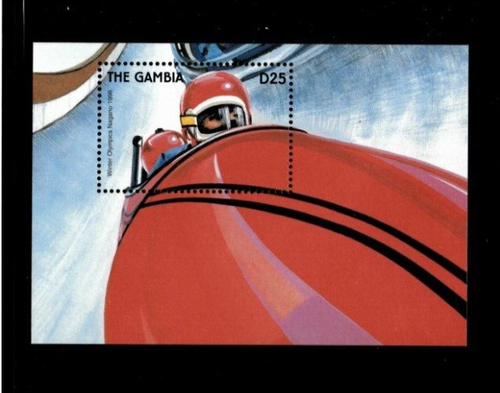 VINTAGE CLASSICS Gambia 1997 Winter Olympics Souvenir Stamp sheet Scott 1958 MNH