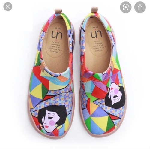 UIN rainbow girl canvas abstract shoes
