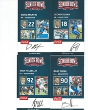 BOISE STATE RARE SENIOR BOWL LOT DOUG MARTIN GEORGE ILOKA SHEA MCCLELLIN WINN