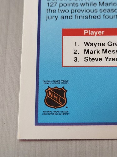 Wayne Gretzky; LÍDER DE TEMPORADA DE PUNTUACIÓN #353 "PUNTO DE TINTA AMARILLA SÚPER RARO Y "OJOS ROSADOS" - Imagen 10 de 22