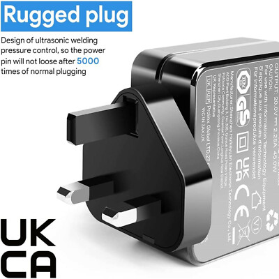 Caricabatterie Per Laptop 65W 20V ADLX65CCGU2A - Adattatore AC Per Lenovo IdeaPad 3 15IIL05, S130, Ecc. - Nuovo, 1 Anno Di Garanzia