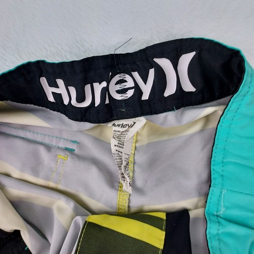 Hurley Phantom Boardshirts 28 Herren 9" Schrittlänge mehrfarbig Streifen pink orange - Bild 9 von 14