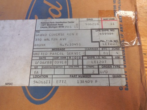 NOS 1987 1988 1989 1990 1991 FORD F150 F250 F350 INTERIOR LIGHT WIRING HARNESS - Bild 5 von 5