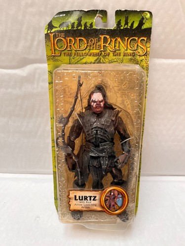 BOXED LORD OF THE RINGS LURTZ ARCHER TOY BIZ ACTION FIGURE FELLOWSHIP SERIES - Picture 1 of 9