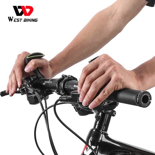 WEST BIKING MTB Fahrrad Lenker Griff Ergonomisch Bar Ends 22.2mm ein Paar - Picture 9 of 18