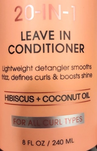 CURLTRIX What Curl Wants 20-in-1 Leave-in Conditioner Hibiscus Coconut Oil 8oz - Picture 3 of 9