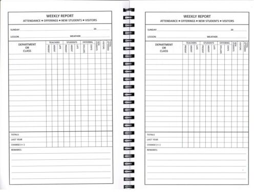 Improved Sunday School Secretary's Record Book from Judson Press - Picture 2 of 3