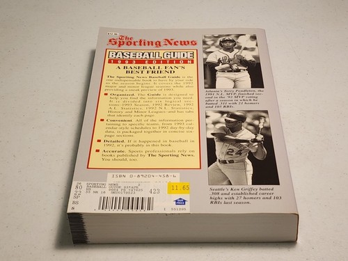 Baseballführer, 1993 von Sporting News Staff (1993, Handelstaschenbuch) - Bild 2 von 4