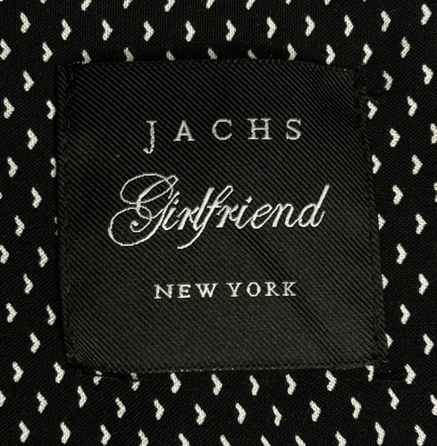 Jach's Girlfriend Women's Short Sleeve Button Up Blouse /Top Black & Ivory Small - Picture 7 of 9