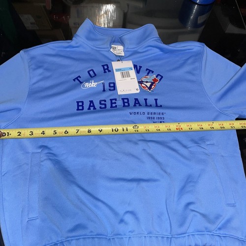 Pullover para mujer Nike Cooperstown Collection Toronto Blue Jays 1/4 cremallera mediano - Imagen 5 de 7