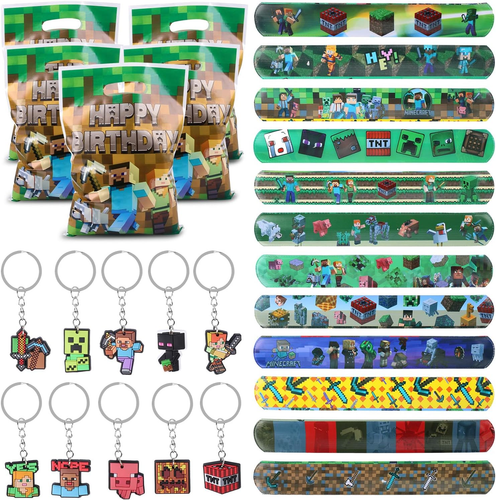 32 Stück Miner Gaming Partytütenfüller, Gamer Party Gastgeschenke, Gamer Party Zubehör - Bild 12 von 12