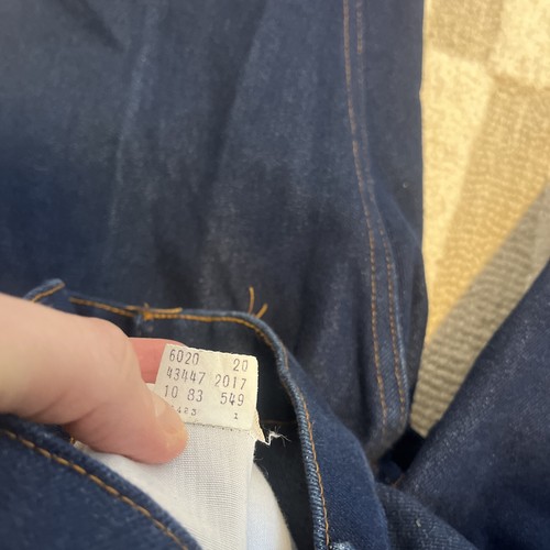 Levis Action Jeans Mens 40x32 Orange Tab Vintage 1980s Skosh More Room Dark Wash - Picture 5 of 13