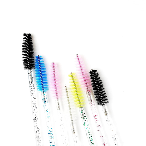 100 Pcs Crystal Eyelash Brush Mascara Wands Disposable Eyebrow/Lash Brushes for - Picture 7 of 12