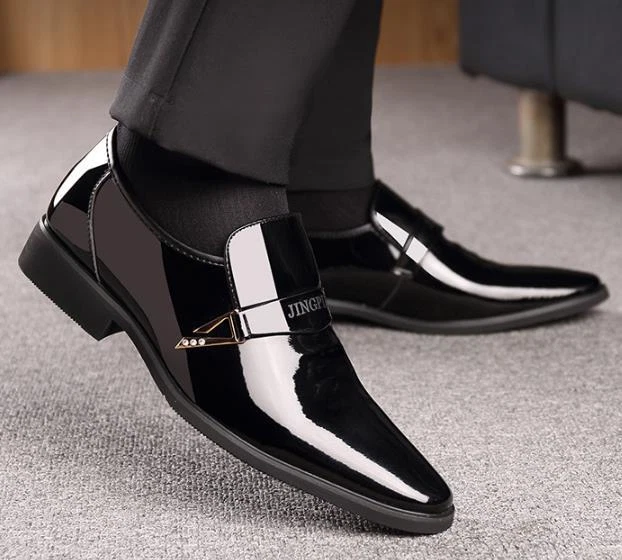 Flat black hotsell formal shoes