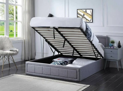 Ottoman Bed Frame Double Storage Bed & Mattress 3FT Small Double 4ft6 King Size