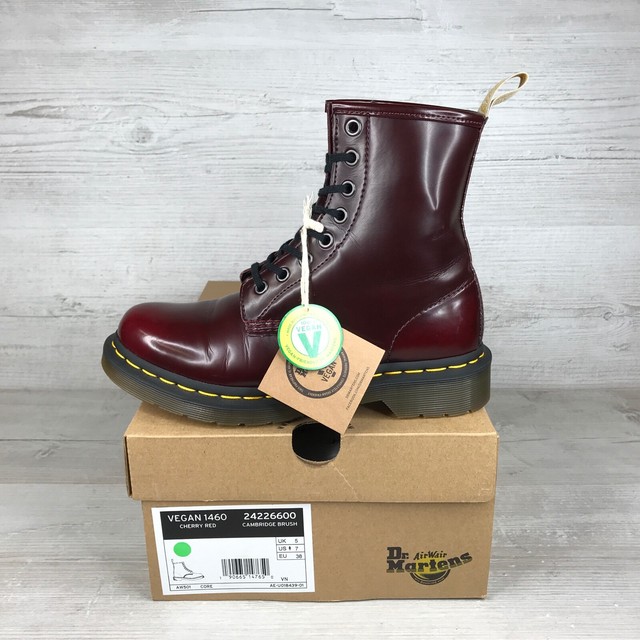 dr martens jadon vegan cherry red