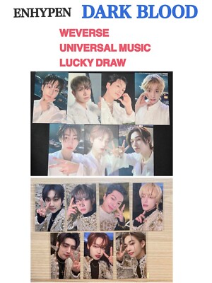 enhypen ソンフン darkblood weverse ユニバ ラキドロ ENHYPEN DARK BLOOD Lucky draw Weverse UMS Japan limited