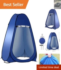 Lightweight Portable Privacy Tent with Zipper Doors for Outdoor Activities