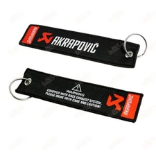 Double Sided AKRAPOVIC Motorcycle Cars Keychain Keyring Racing Bike Gift New X1