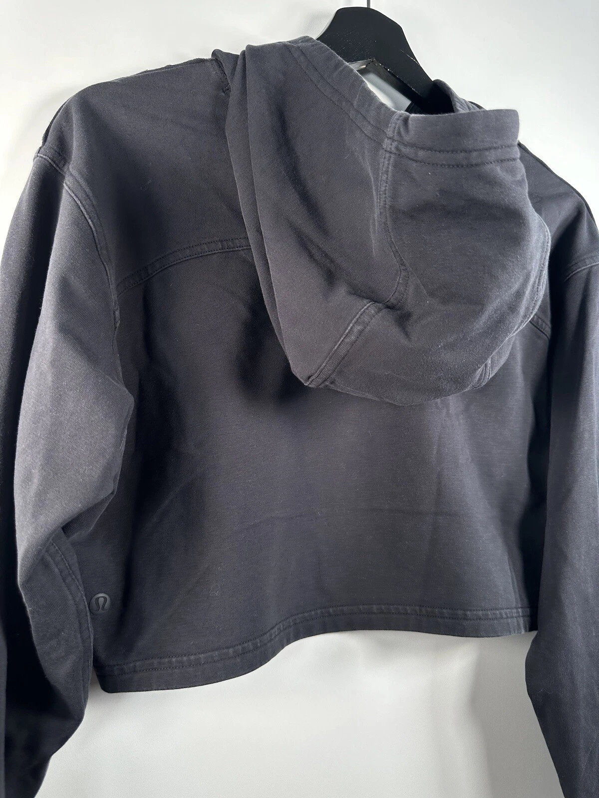 VETEMENTS Felpa con cappuccio nera Lululemon donna tutta la tua taglia 19x15 5 yoga atletico