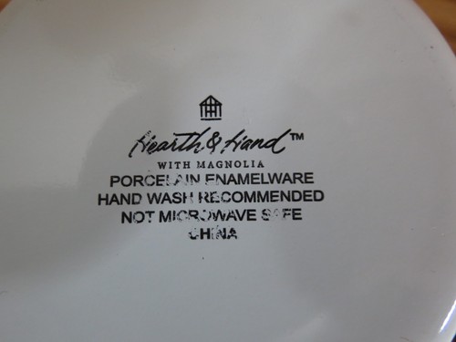 Hearth & Hand Bowls Porcelain Enamel Blue Black Edge Set of 3 - Picture 11 of 12
