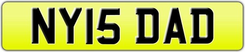 NY INITIALS DAD NUMBER PLATE NY15 DAD PRIVATE CAR REG NY IS DADDY FATHER NO FEES