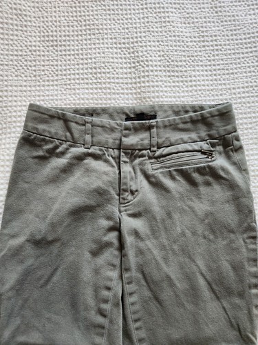Banana Republic Light Grey Denim Jeans Pants Zippered Pocket & Legs Womens 0 - Picture 3 of 8