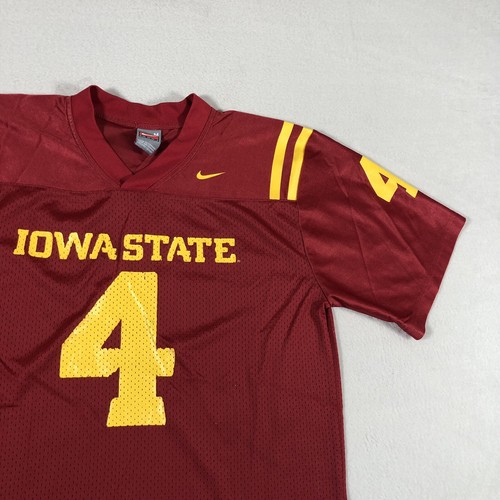 Iowa State Cyclones Jersey Mens XS Red Football Youth M Fits Adult XS Nike U26 - Picture 4 of 11