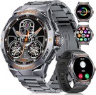 Smartwatch Herren Telefonfunktion Armbanduhr Watch für Samsung Xiaomi Huawei Tab